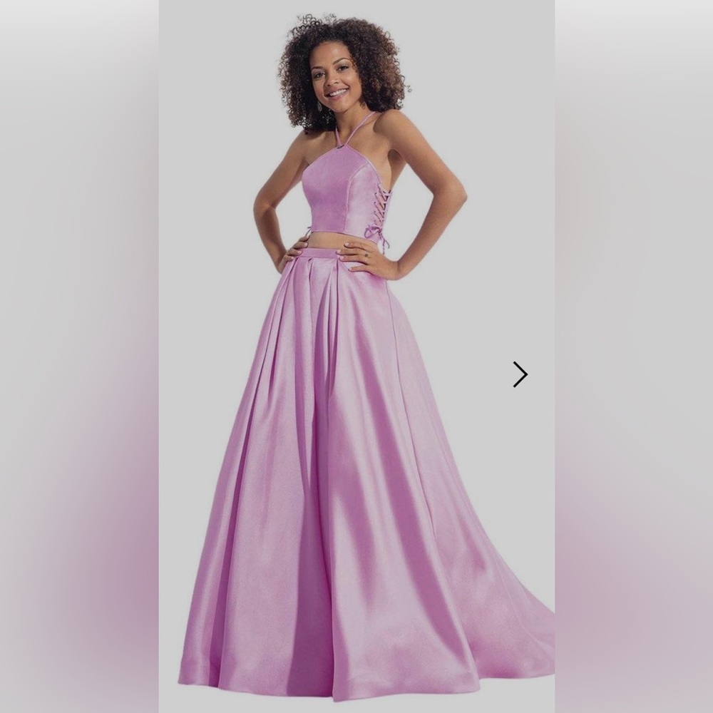 NWT Rachel Allan 6040 - Sz 4 - Lilac - 2 piece - Pockets